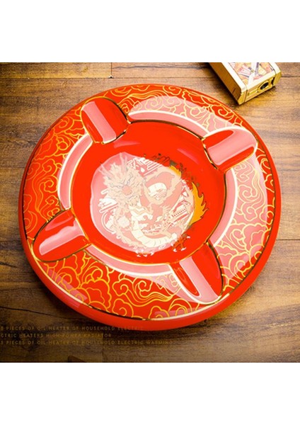 Premium Yeni Seri Dörtlü Yuvarlak Puro Küllüğü Kırmızı fiyatları