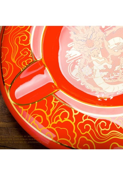 Premium Yeni Seri Dörtlü Yuvarlak Puro Küllüğü Kırmızı modelleri