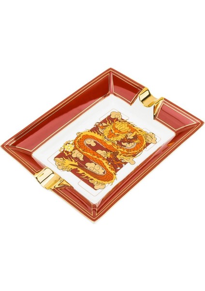 Red Elegant Chinise Dragon Ikili Puro Küllüğü