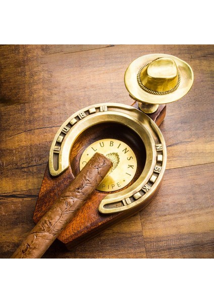 Special Edition Horse Shoe Hat Tekli Metal-Ahşap Puro Küllüğü fiyatları