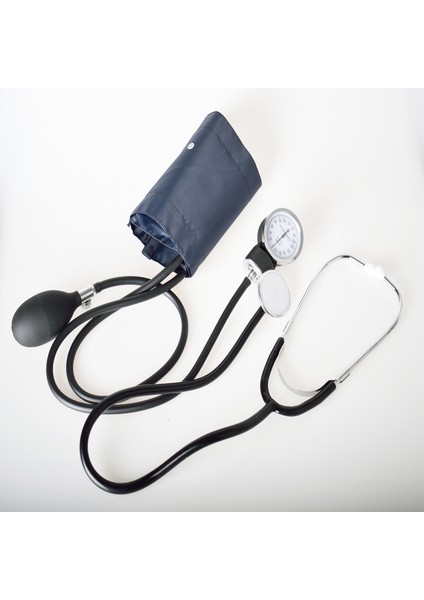 Manuel Stetoskop ile Tıbbi Tansiyon Saati Kol Tipi Tansiyon Aleti Stetoskop (Yurt Dışından)