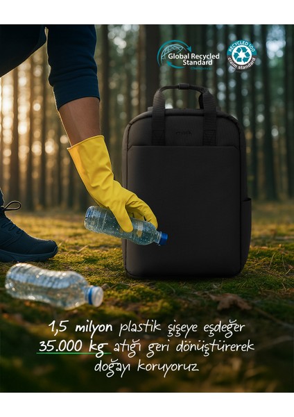 MCE-1521 15.6" Nova Eco Notebook Sırt Çantası Siyah
