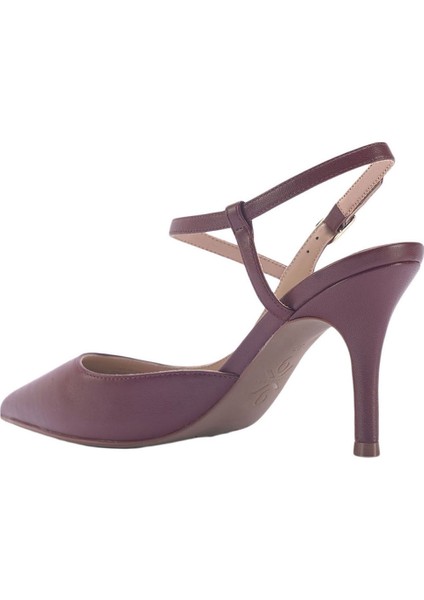 Ennay 3fx Bordo Kadın Topuklu Ayakkabı