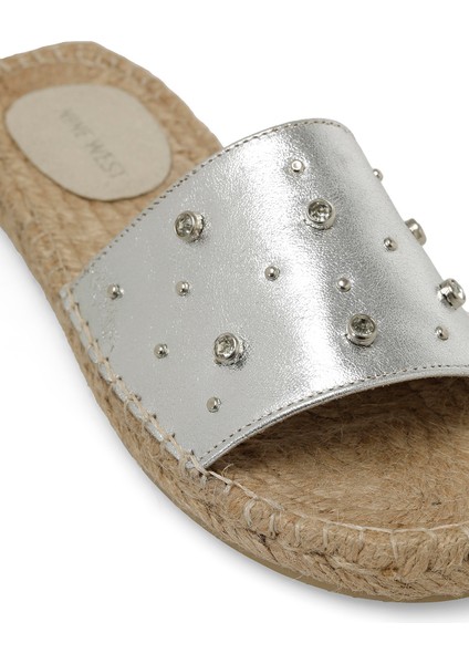 CICORE 4FX Gümüş Kadın Düz Terlik