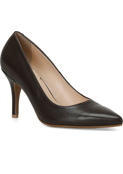 TRUDENA 4PR Kahverengi Kadın Topuklu Ayakkabı