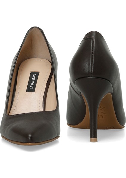 TRUDENA 4PR Kahverengi Kadın Topuklu Ayakkabı