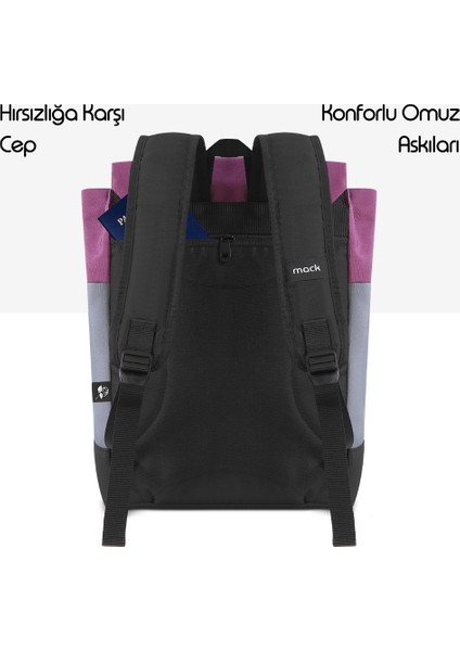 MCE-1303 14.1" Zen Eco Günlük Sırt Çantası Bordo Gri modelleri