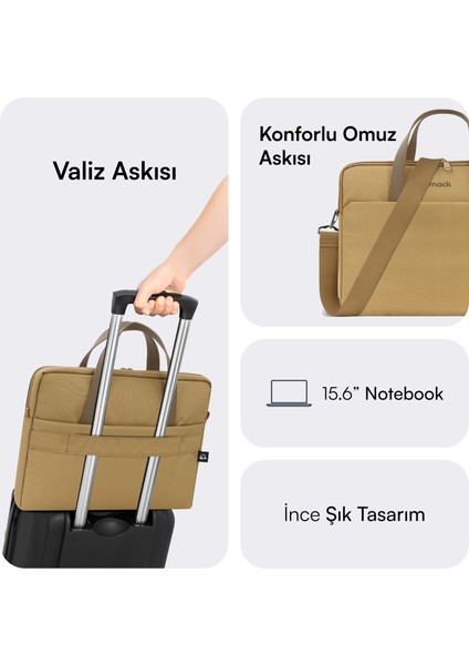 MCE-1513 15.6" Nova Eco Notebook Çantası Camel fırsatları