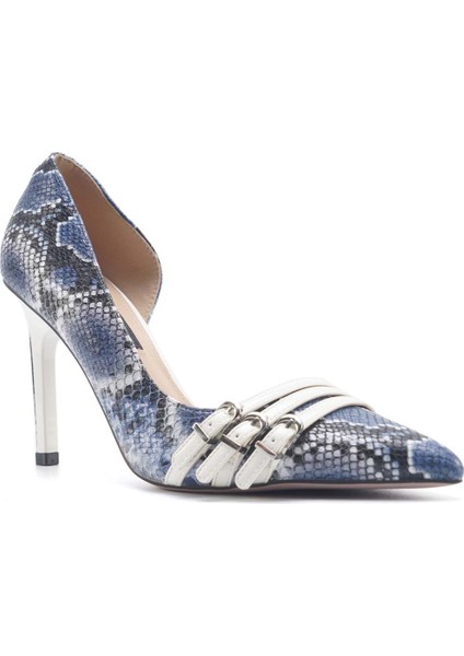 DESIRAE2 5FX Mavi Kadın Topuklu Ayakkabı
