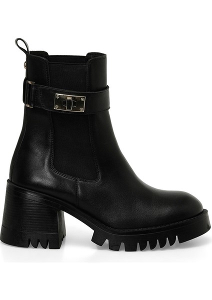 Oryaf 4pr Siyah Kadın Topuklu Bot