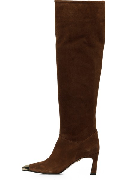 Harrı 4pr Taba Kadın Topuklu Çizme