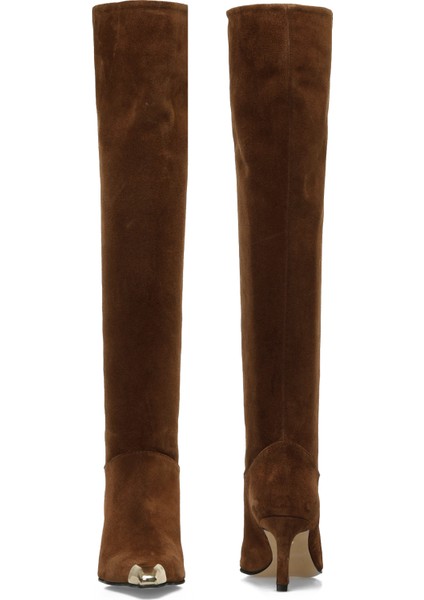 Harrı 4pr Taba Kadın Topuklu Çizme