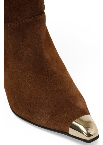 Harrı 4pr Taba Kadın Topuklu Çizme