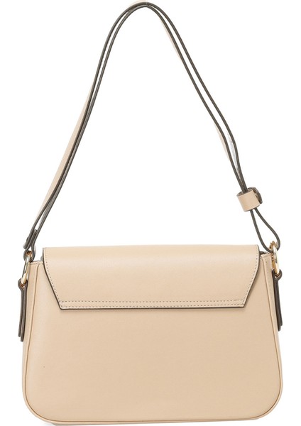 PERLETOA 5FX Bej Kadın Omuz Çantası