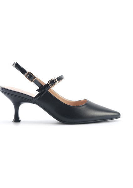 Galbına 5fx Siyah Kadın Topuklu Ayakkabı