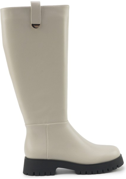 Gregor 5pr Kırık Beyaz Kadın Çizme