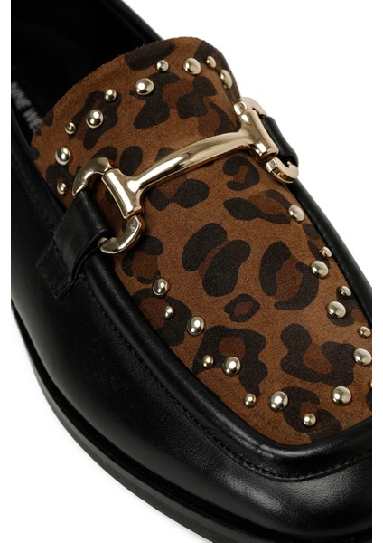 Umpay5 5pr Leopar Kadın Loafer