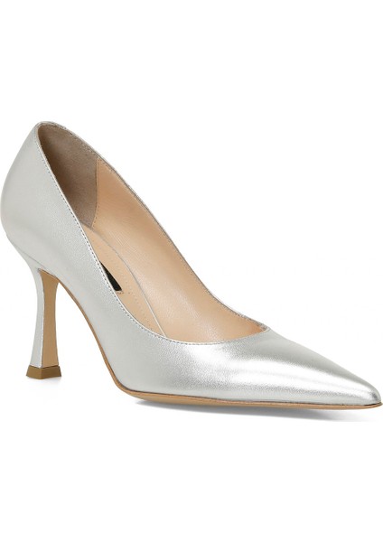 Rovaso2 5fx Gümüş Kadın Topuklu Ayakkabı