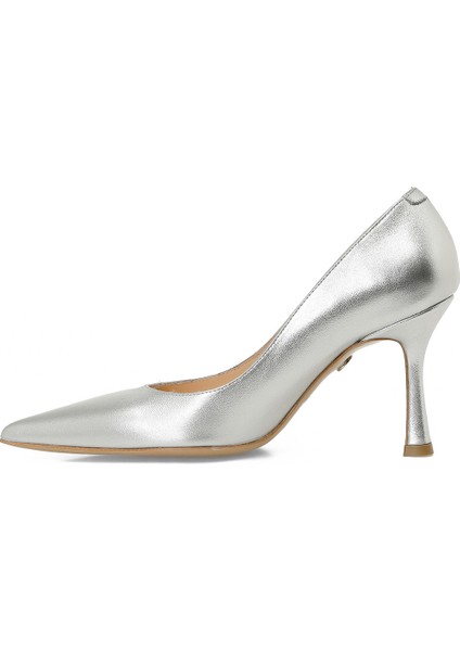 Rovaso2 5fx Gümüş Kadın Topuklu Ayakkabı