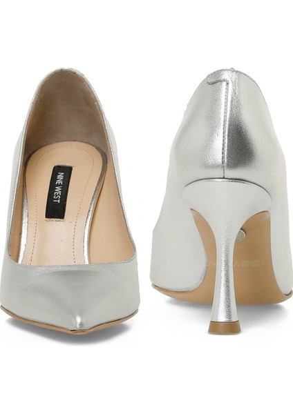 Rovaso2 5fx Gümüş Kadın Topuklu Ayakkabı