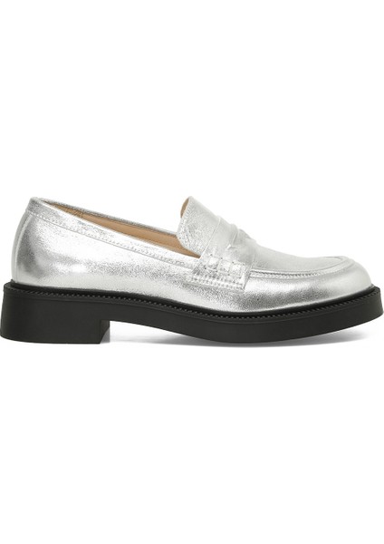 Lunler2 5fx Gümüş Kadın Loafer