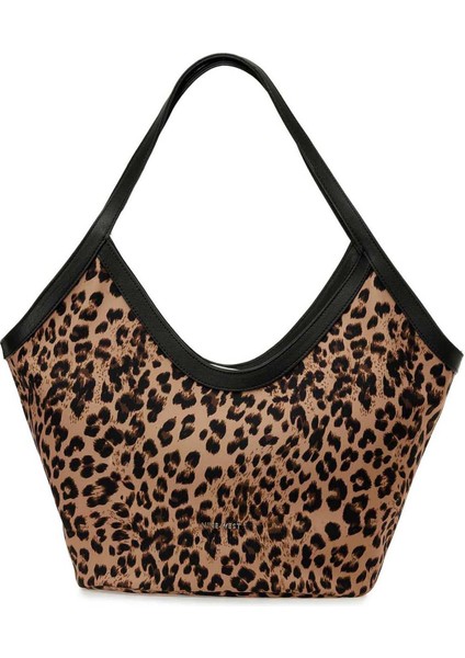 Duobly 5pr Leopar Kadın Omuz Çantası