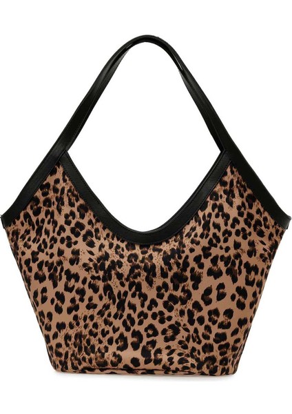 Duobly 5pr Leopar Kadın Omuz Çantası