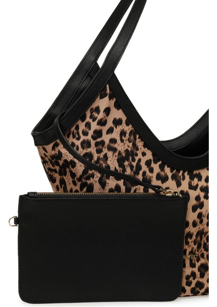 Duobly 5pr Leopar Kadın Omuz Çantası