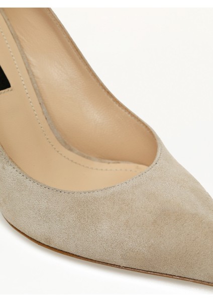 Rovaso 5pr Kum Kadın Topuklu Ayakkabı