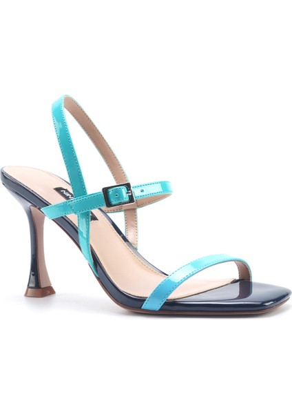 MONIQUE2 5FX Mavi Kadın Topuklu Sandalet