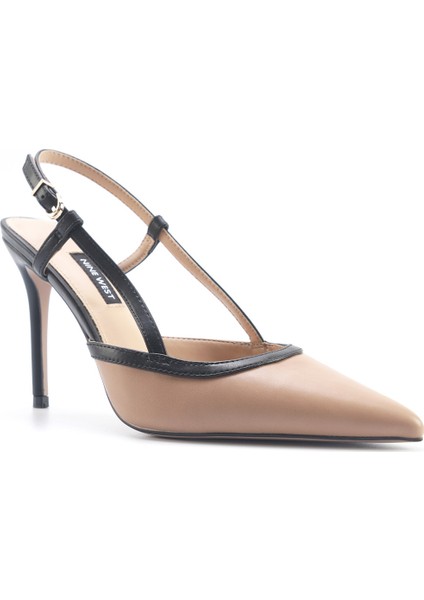 TUNYA 5FX Bej Kadın Topuklu Ayakkabı