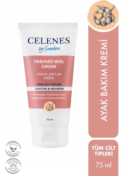 Topuk Çatlak Kremi 75 ml Bitki Özlü Cloudberry Yoğun Nemlendirme Paraben Alkol İçermez fiyatları