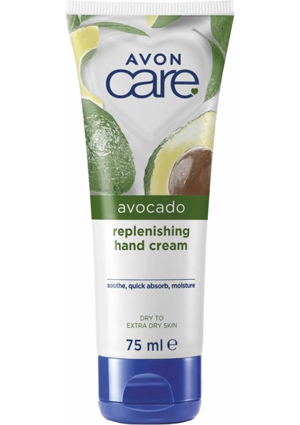 Care Avokado Özlü El Kremi 3×75 ml Kuru ve Çok Kuru Ciltler İçin Yoğun Nemlendirici