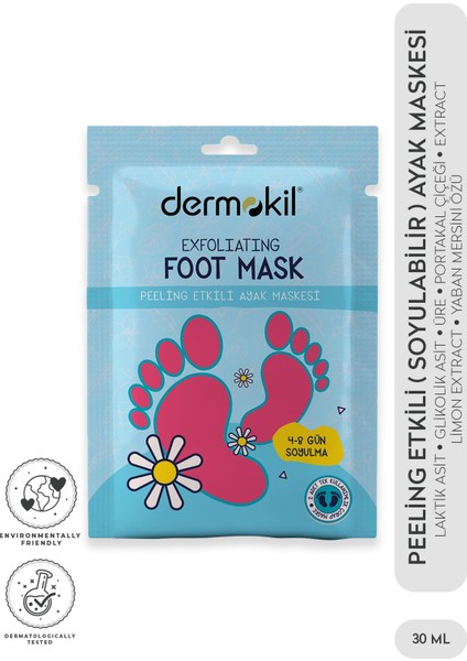Peeling Etkili (Soyulabilir) Ayak Maskesi 30 ml 2'li Set