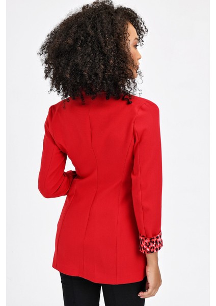 Yakalı Cepli Uzun Kol Kolu İsterse Katlanabilen Pamuklu Kumaş Blazer Ofis Ceket fiyatları