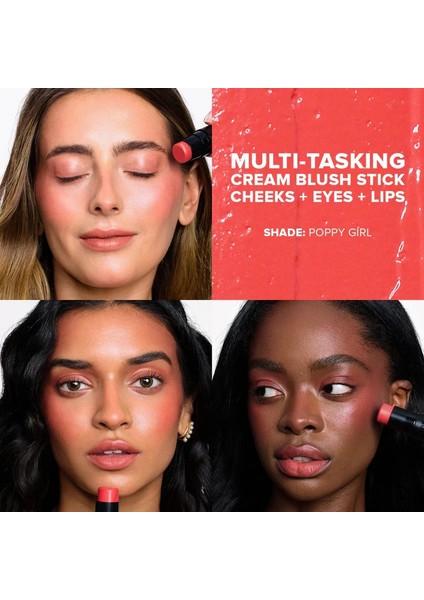 Nudies Bloom All-Over Dewy Color - Göz, Yanak ve Ruj Poppy Girl (7 g) fiyatları