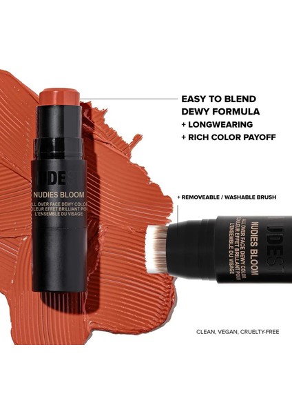 Nudies Bloom All-Over Dewy Color - Göz, Yanak ve Ruj Poppy Girl (7 g) indirimleri