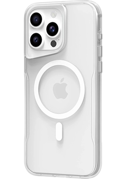 Apple iPhone 15 Pro Max Kılıf Pc Poso Magsafe Kapak - Şeffaf