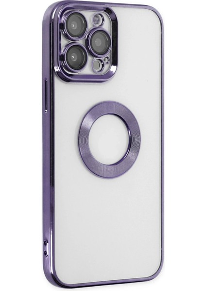 Apple iPhone 14 Pro Max Tavro Kapak – Renkli Çerçeve & Slim Stil - Mor fiyatları