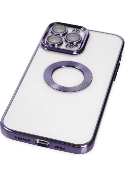 Apple iPhone 14 Pro Max Tavro Kapak – Renkli Çerçeve & Slim Stil - Mor fırsatları