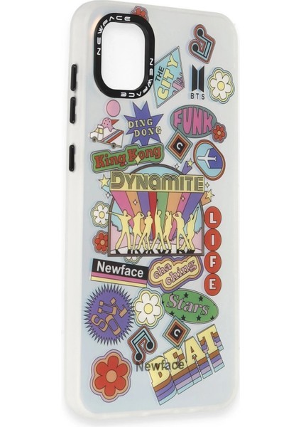 Samsung Galaxy A04 Premium Sticker Case (Stickerlı Kılıf) - Renkli Kawaii Y2K Tasarım - Desen - 14