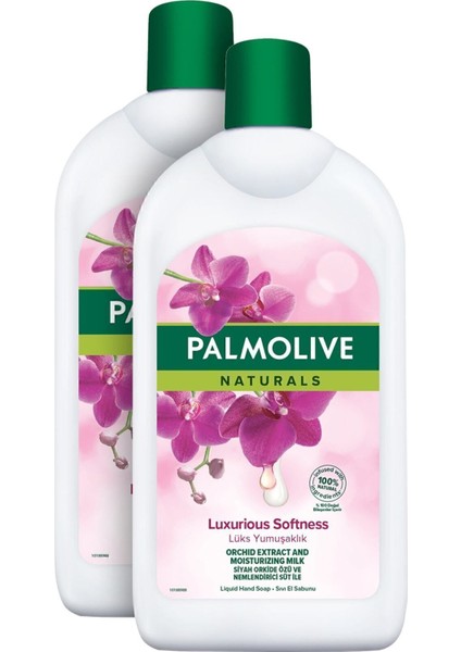 Naturals Siyah Orkide Nemlendirici Sıvı El Sabunu 2x700 ml İpeksi Yumuşak Dokunuş