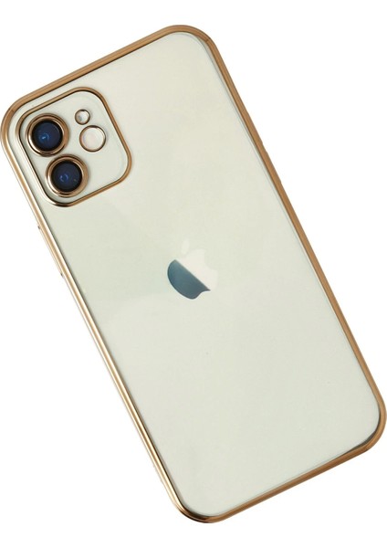 Apple iPhone 11 Crystal Shield Lensli Silikon (Lens Protector / Kamera Koruyucu Kılıf) - Gold fiyatları