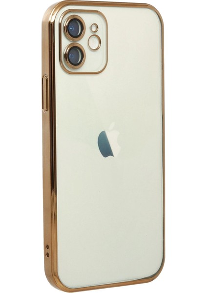 Apple iPhone 11 Crystal Shield Lensli Silikon (Lens Protector / Kamera Koruyucu Kılıf) - Gold modelleri