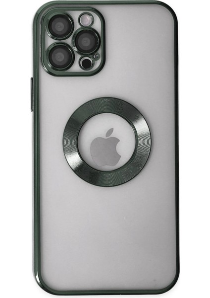 Apple iPhone 12 Pro Max Tavro Kapak – Renkli Çerçeve & Slim Stil - Köknar Yeşili