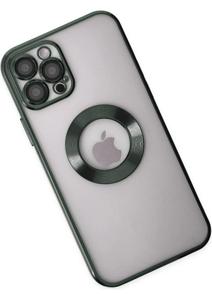 Apple iPhone 12 Pro Max Tavro Kapak – Renkli Çerçeve & Slim Stil - Köknar Yeşili modelleri