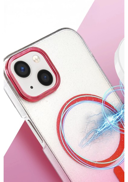 Apple iPhone 14 Selene Shine Magsafe Case – Elegant Glossy Kılıf (Işıltılı Premium Kapak) - Çöl Titanyum fiyatları