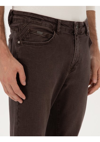 Erkek Kahverengi Slim Fit Jean Pantolon 50317247-VR029 indirimleri