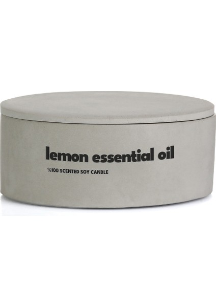 Dekoratif El Yapımı Yatay Mum : Çift Fitilli : Kokulu Soya Mum : Lemon Essential Oil fırsatları