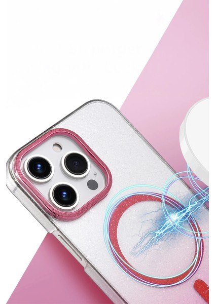 Apple iPhone 16 Pro Max Selene Shine Magsafe Case – Elegant Glossy Kılıf (Işıltılı Premium Kapak) - Çöl Titanyum fiyatları